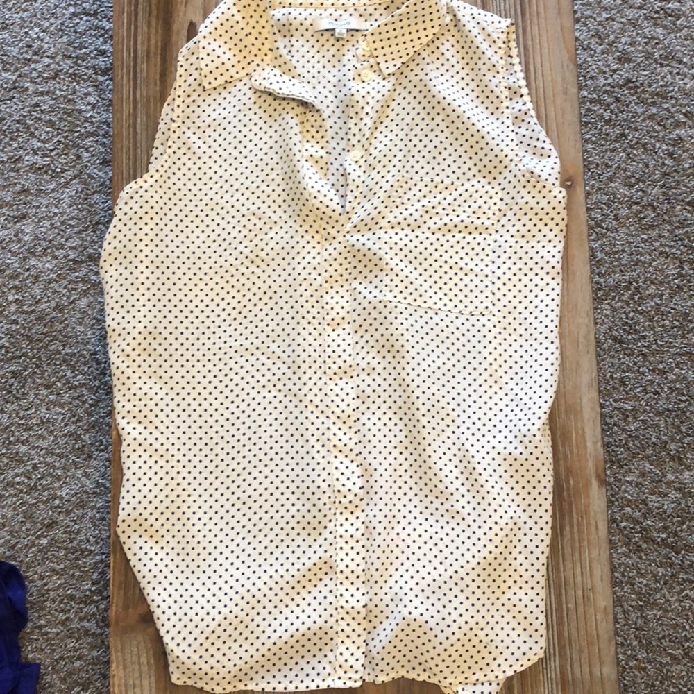 Madewell sleeveless blouse size small